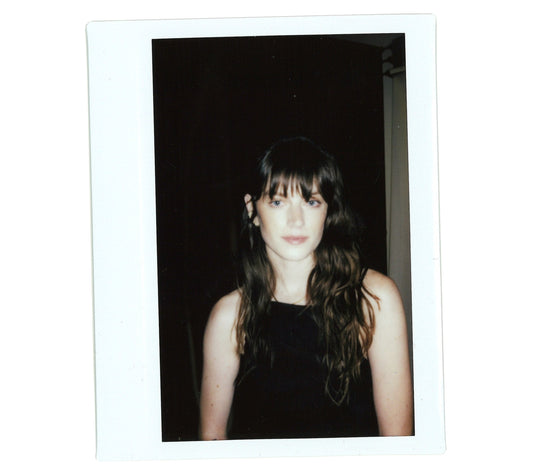 Polaroid of Milk Makeup model Bridie