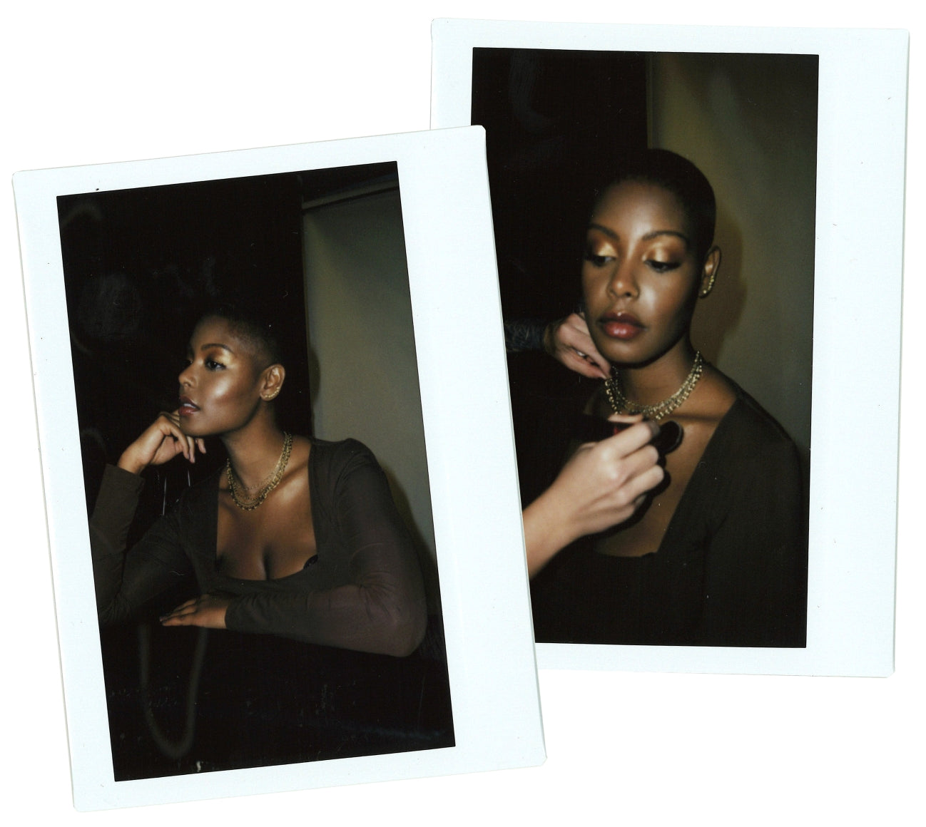 Polaroid of Milk Makeup model Niara